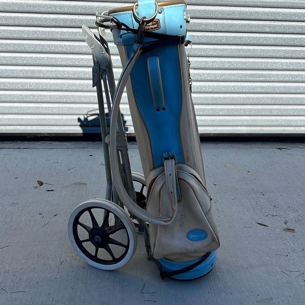 Finesse vintage pro‎ only MacGregor retro golf bag with walking stand